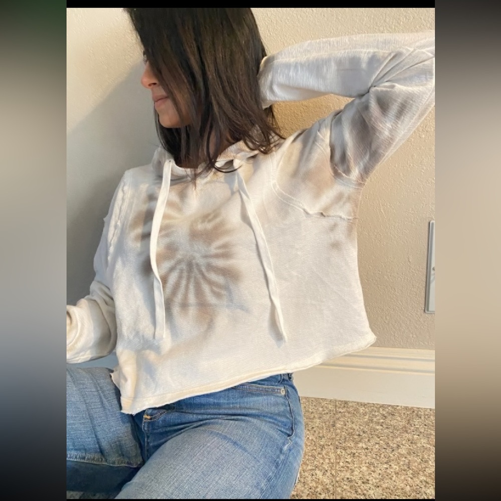 Mono B Cropped Oversized Hoodie NWT - Picture 3 of 10